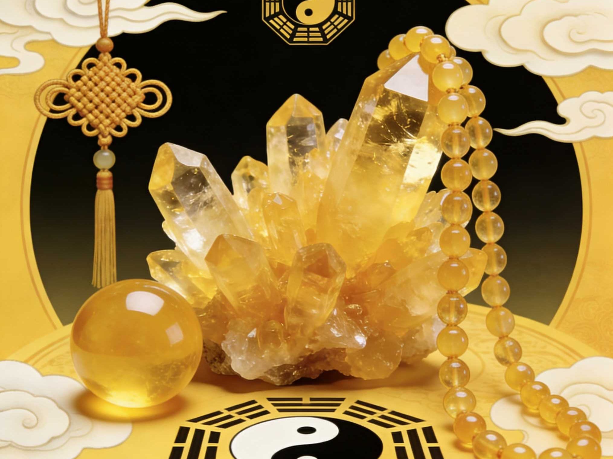 Citrine： The Golden Ray of Abundance, Meaning in  Five Element and Chakra Healing