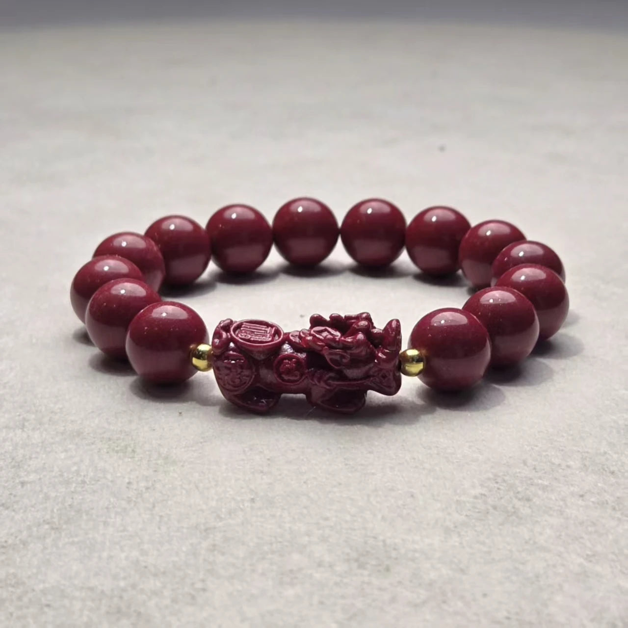 Fengshui Genuine Cinnabar Pi Xiu Bracelet