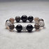 Water Energy Crystal Bracelet - Natural Blue and Black Crystals for Water Element Balance, Wisdom and Emotional Flow - 8fortune