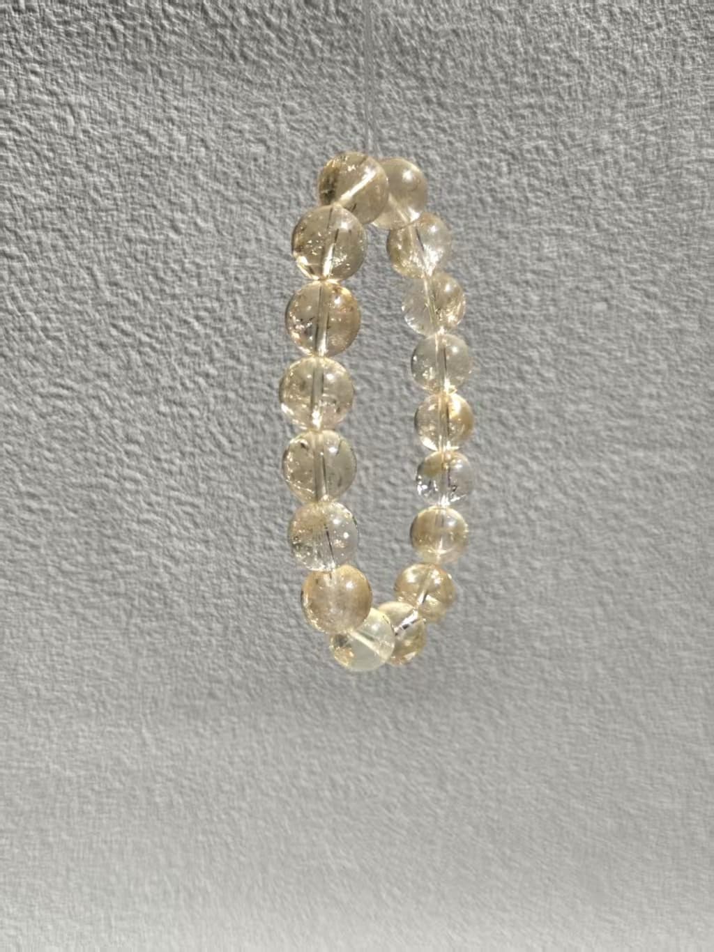 Natural Premium-Grade Yellow Tower Crystal (Citrine) Bracelet (10mm)