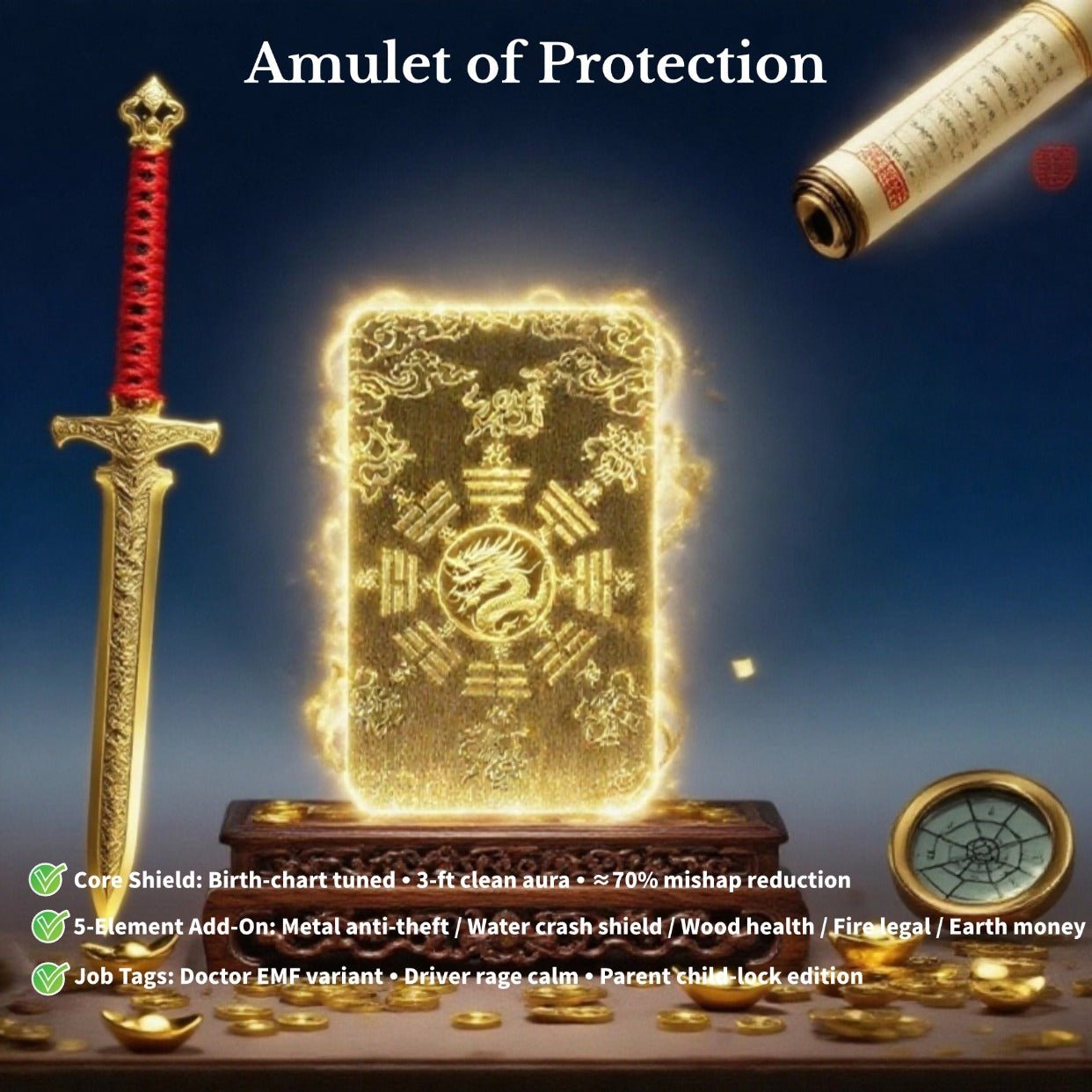 Amulet of Protection 護身符 - 8fortune