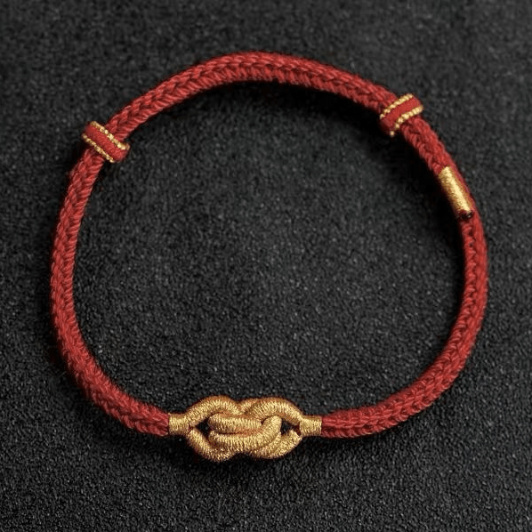Handmade Red Cord Protection Bracelet - Adjustable Buddhist Lucky Knots Spiritual Gift - 8fortune
