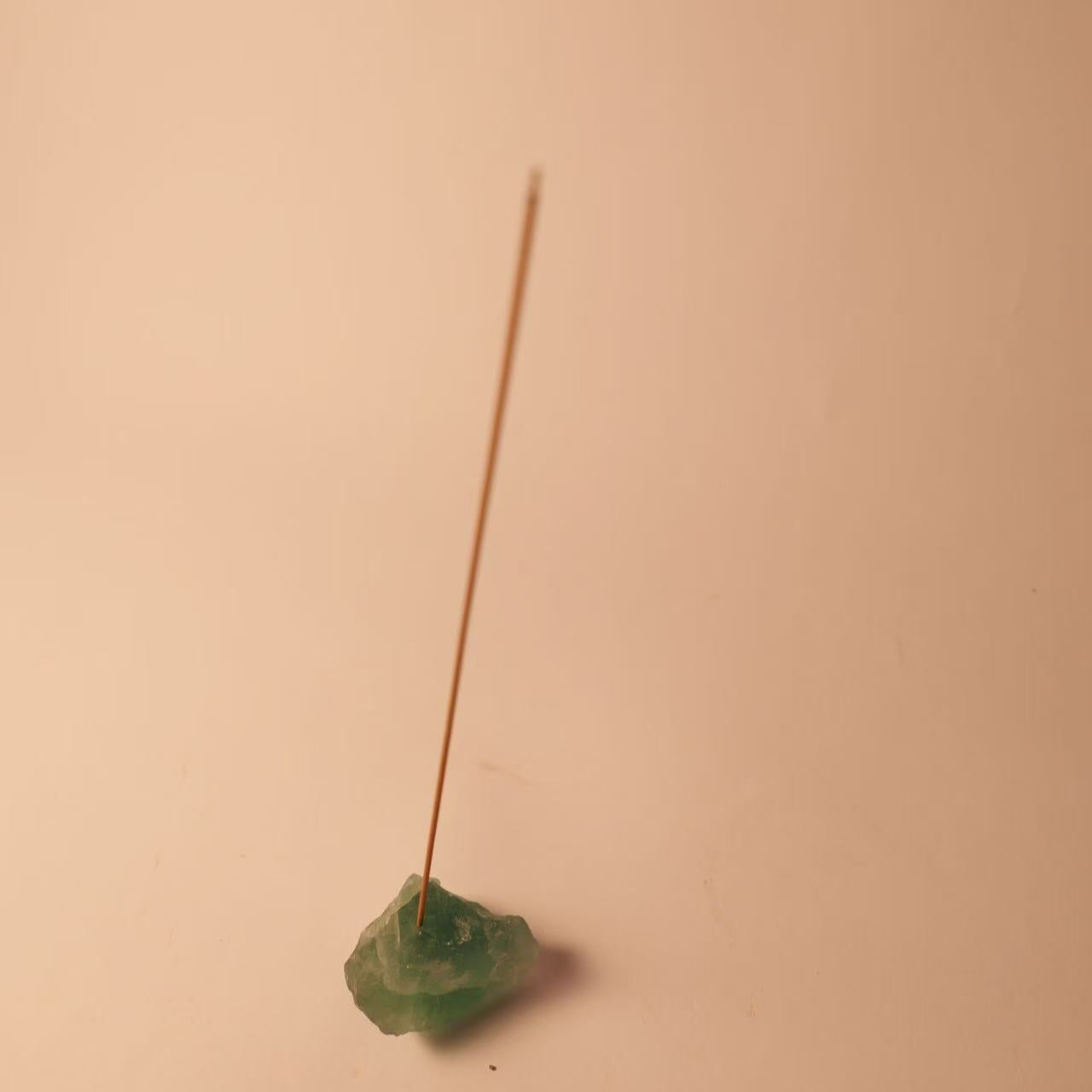 Natural Crystal Raw Stone Incense Holder - Meditation and Energy Cleansing. - 8fortune