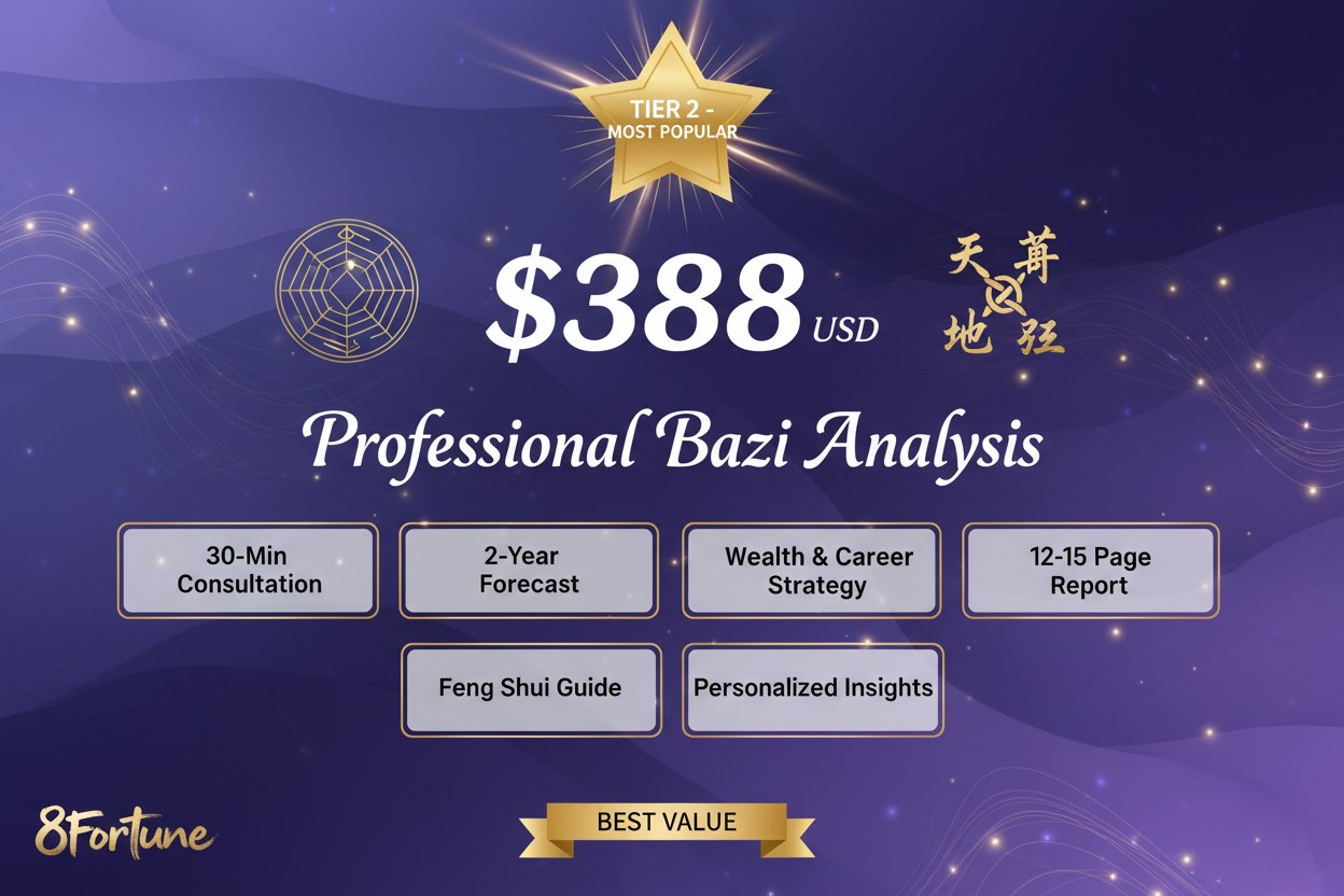 Professional Bazi Analysis - Comprehensive Destiny Reading | 8Fortune